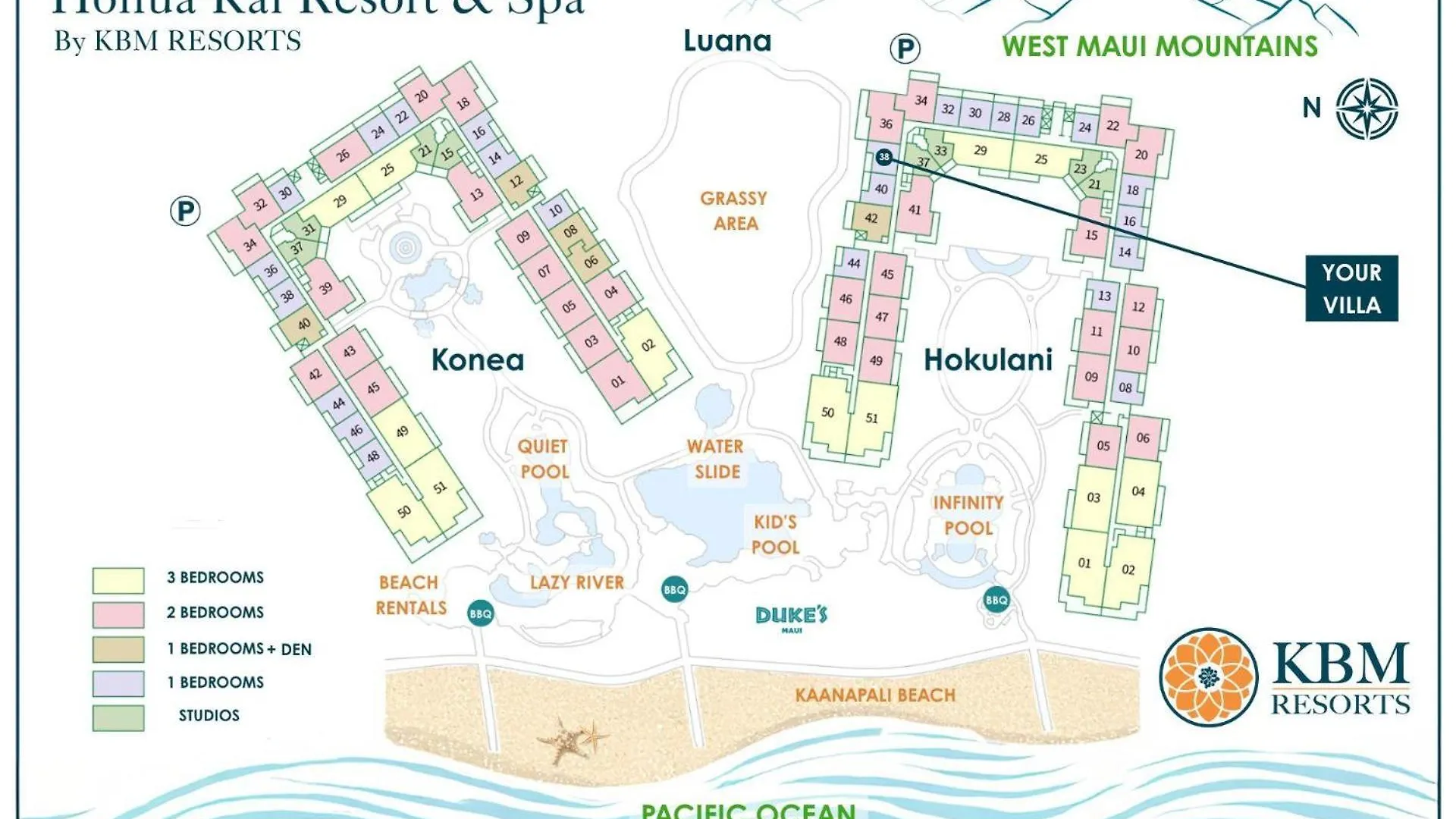 Kbm Resorts - Free Car - Honua Kai Hokulani - Oceanfront - 6-Bedroom Multi Unit Listing Private Bbq On Balcony - Hkh-201 Hkh-236 Hkh-238 Kaanapali
